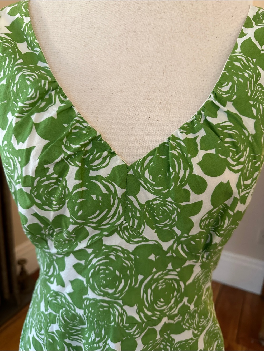 Boden Lime Green Floral Sundress - Picture 4 of 7
